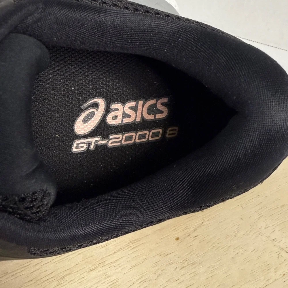 ASICS Women's Running Shoes GT-2000-8 Black Gold Flyte Foam Sneakers Size 7